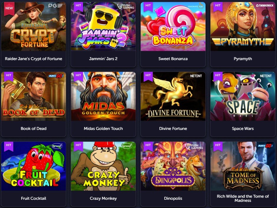 Vavada casino slots populares